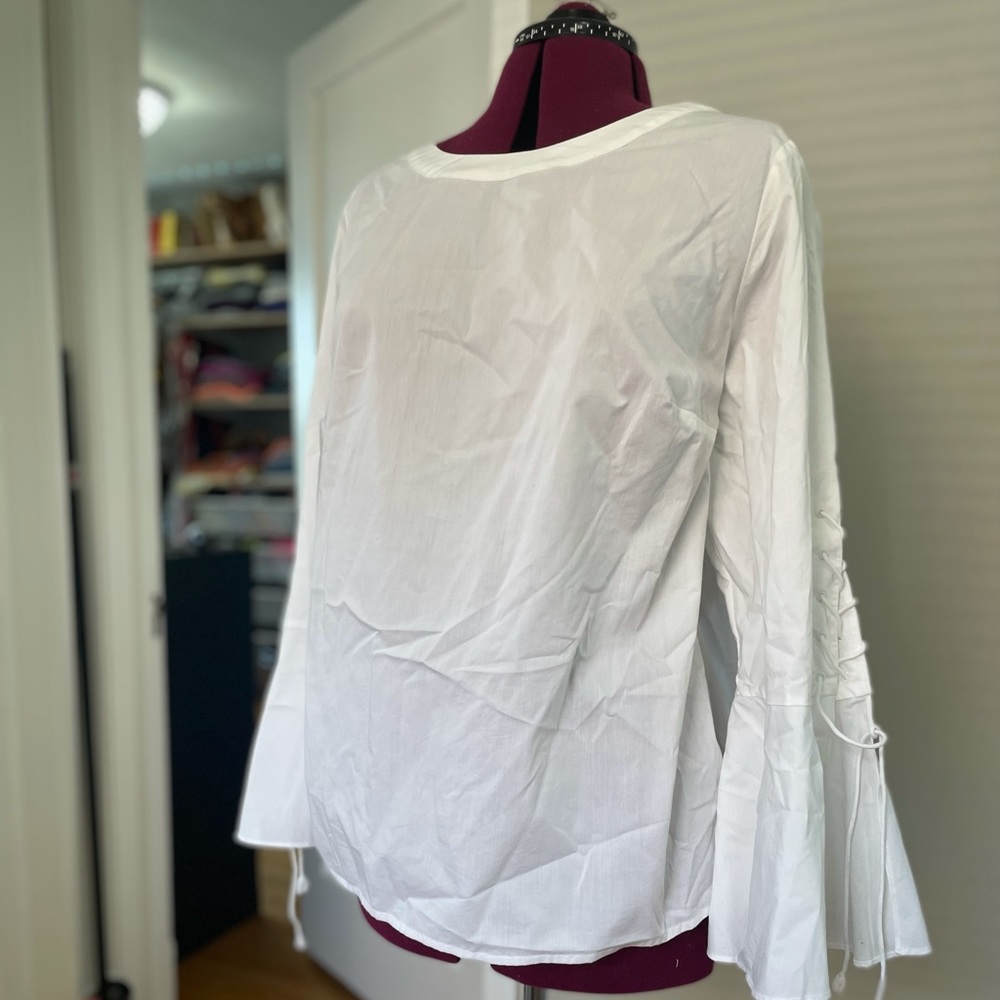 Flare top with Tie up sleeves